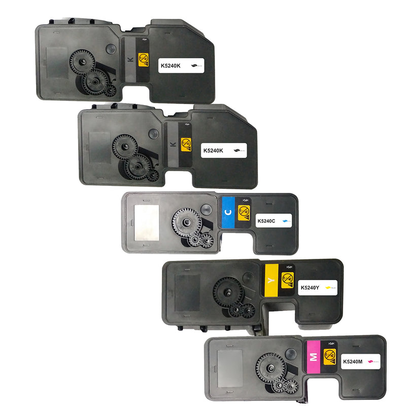 Toner Set TK-5240K / C / M / Y für Kyocera C/K/M/Y TK5240K C M Y wie Original für Kyocera ECOSYS M5526cdn, M5526cdw, KYOCERA ECOSYS M5026cdw, M5026cdn