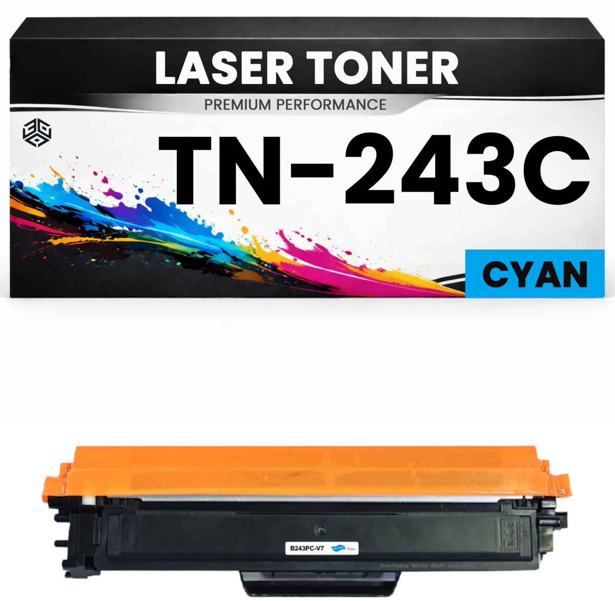Toner TN-243C Cyan für Brother kompatibel TN243C Premium Alternative Günstig DCP-L3510CDW/3517CDW/3550CDW HL-L3210cw/3230CDW/3270cdw DCP-L3517CDW