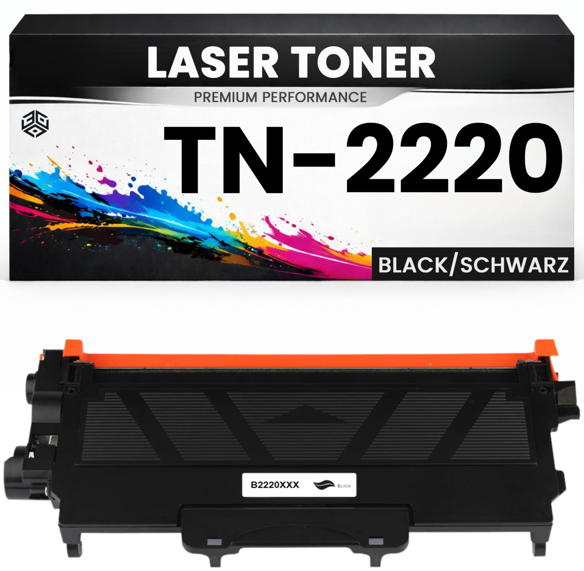 XXXL Toner TN-2220 hochwertige Brother alternative Schwarz TN2220 wie Original für Konica Minolta 1590mf DCP-7060/7065DN/7070DW/7065/7070